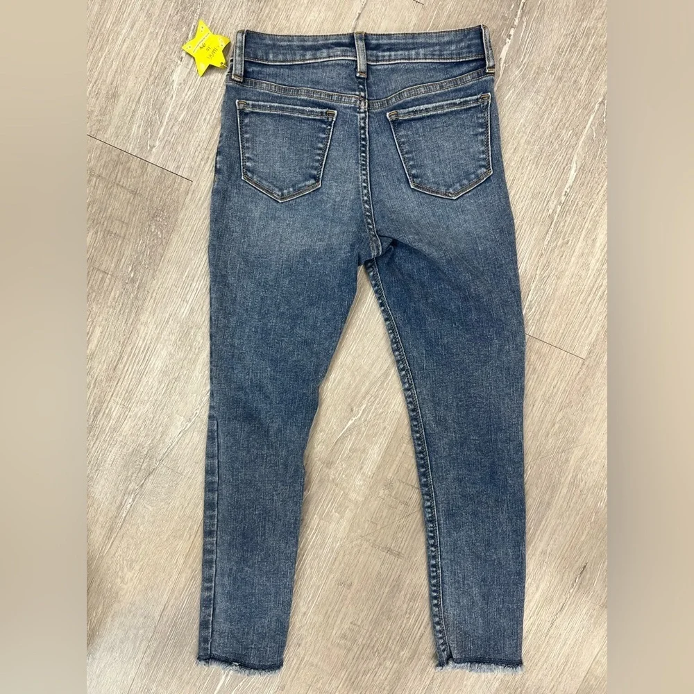 Gap Kids sz 10 Jegging Ankle High Rise Distressed Blue Jeans